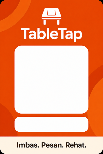 QR tent card A6