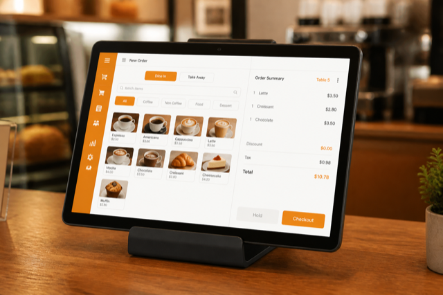 Tablet kasir 2-arah